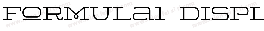 Formula1 Display-Wide字体转换